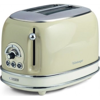 Ariete Vintage 0155/03 Φρυγανιέρα 2 Θέσεων 810W Μπεζ