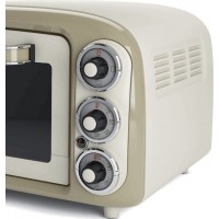 Ariete Vintage 0979/03  Ηλεκτρικό Φουρνάκι 18lt Χωρίς Εστίες Beige
