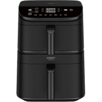 Cosori Turbo Tower Air Fryer με Διπλό Αποσπώμενο Κάδο 10.8lt Μαύρο CAF-DC121-ADER