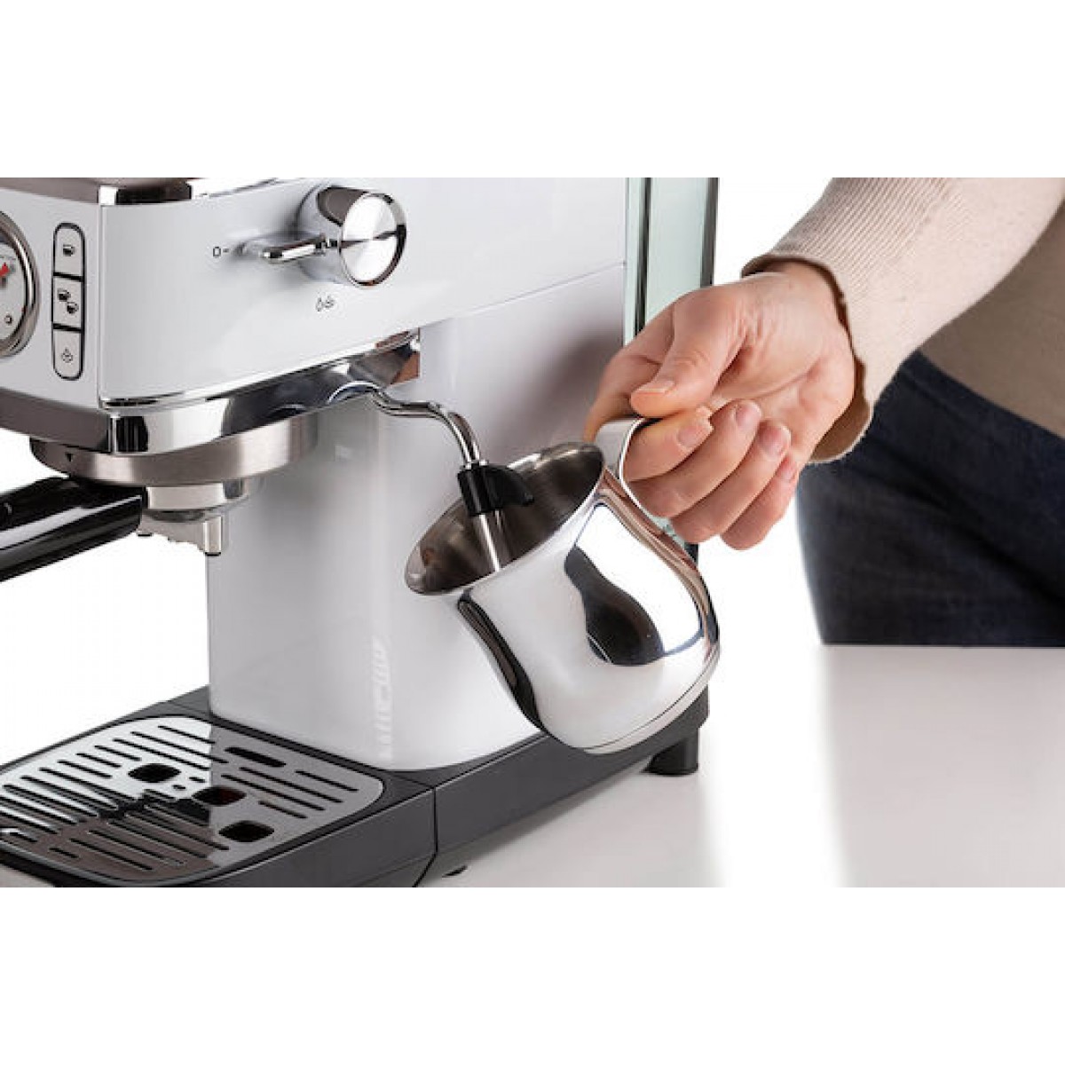 Ariete 1381/14 Μηχανή Espresso 1300W Πίεσης 15bar Λευκή