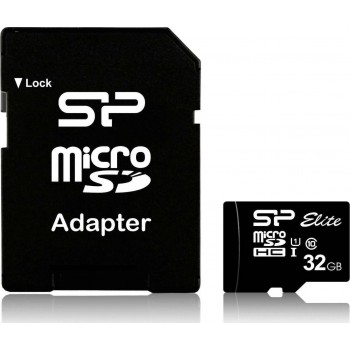 Silicon Power microSDHC 16GB Class 10 High Speed με αντάπτορα