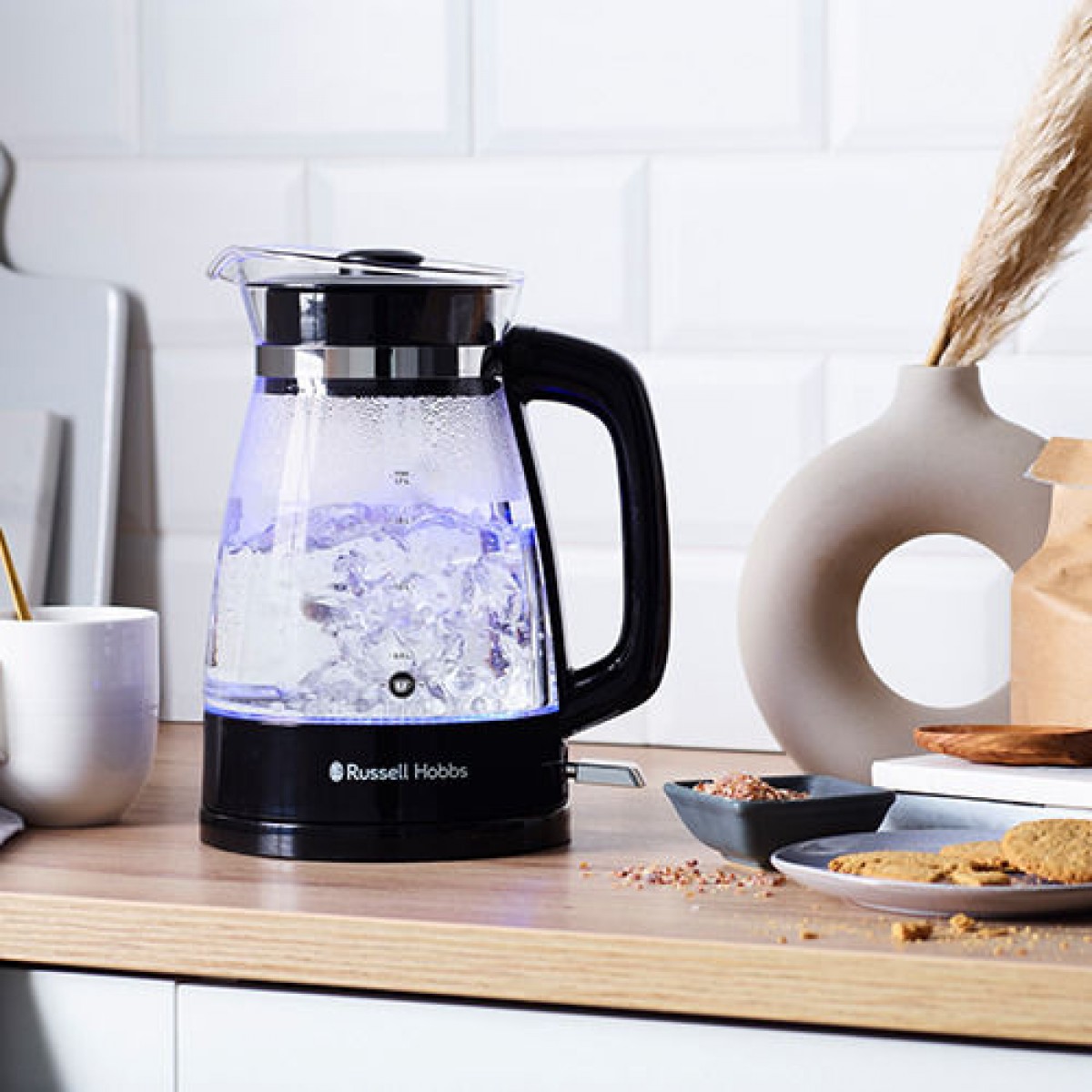 Russell Hobbs Classic Glass Βραστήρας 1.7lt 2400W Μαύρος 26080 Russell Hobbs Classic Glass Βραστήρας 1.7lt 2400W Μαύρος 26080