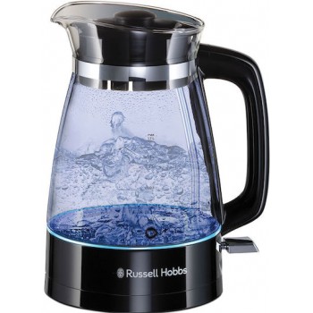 Russell Hobbs Classic Glass Βραστήρας 1.7lt 2400W Μαύρος 26080