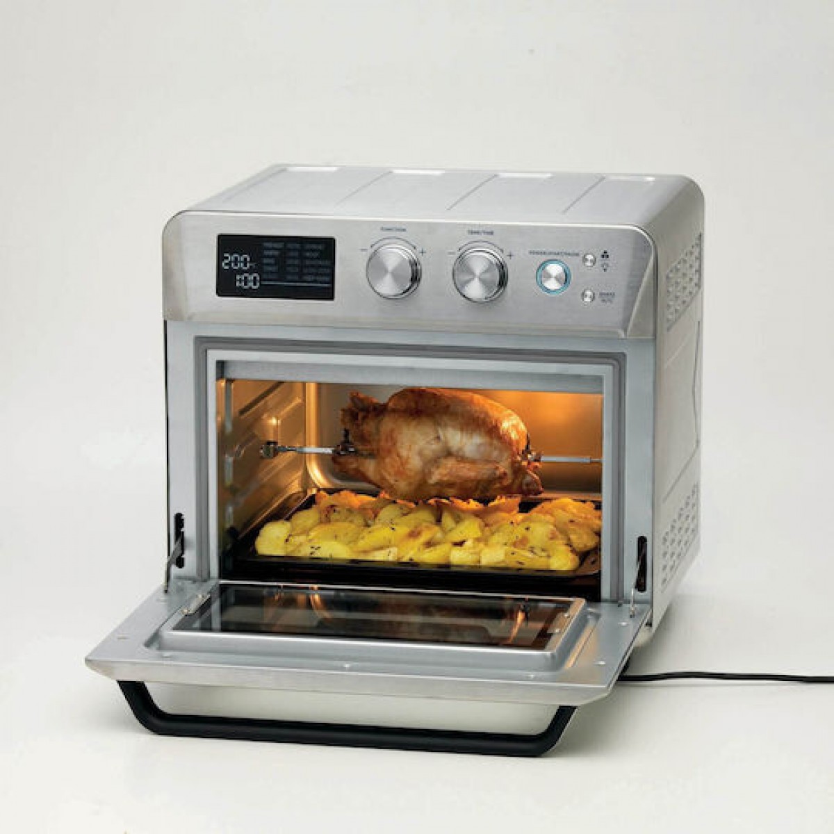 Ariete Ηλεκτρικό Φουρνάκι 25lt Χωρίς Εστίες με Αέρα Inox 4629/11