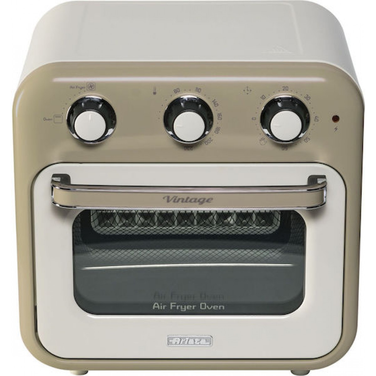 Ariete Vintage Air Fryer Mini- Oven 4632/03 Ηλεκτρικό Φουρνάκι 16lt Χωρίς Εστίες Μπεζ