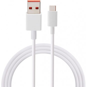 Xiaomi USB 2.0 Cable USB-C male - USB-A 120W PD Λευκό 1m BHR6032GL Bulk