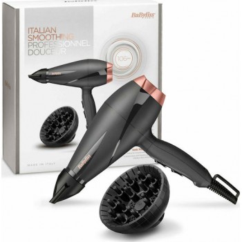 Babyliss Smooth Pro Ionic Επαγγελματικό Πιστολάκι Μαλλιών με Φυσούνα 2100W 6709DE