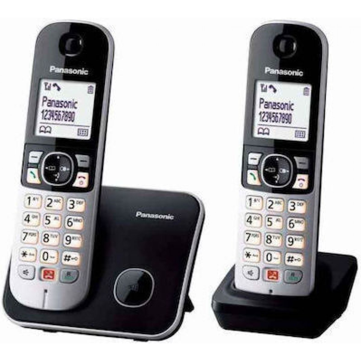 Panasonic Expandable Cordless DUO Version Black KX-TG6852JTB