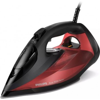 Philips Σίδερο Ατμού 2800W με Αντικολλητική Πλάκα και Συνεχόμενη Παροχή 50gr/min Black/Red DST7022/40