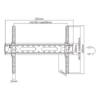 Brateck KL31-46T Fixed Slim TV Wall mount