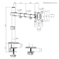 Brateck LDT66-C012 Swivel PC Screen Mount