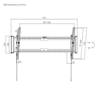 Brateck LP77-48T Slim TV Wall Mount