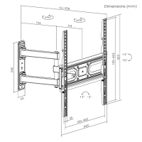 Brateck LPA78-443 Slim Swivel TV Wall Mount
