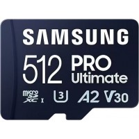 Samsung PRO Ultimate microSDXC 512GB Class 10 U3 V30 A2 UHS-I με αντάπτορα