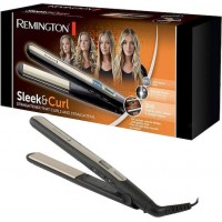 Remington Sleek & Curl S6500 Πρέσα Μαλλιών με Κεραμικές Πλάκες Remington Sleek & Curl S6500 Πρέσα Μαλλιών με Κεραμικές Πλάκες