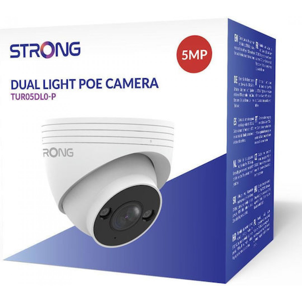 Strong TUR05DL0-P IP Κάμερα Παρακολούθησης Full HD+ 5MP Αδιάβροχη με Μικρόφωνο και Φακό 2.8mm
