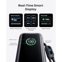 Anker A1695H11 Power Bank 25000mAh 165W με Θύρα USB-A και 2 Θύρες USB-C Power Delivery Γκρι