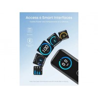 Anker Φορτιστής με Θύρα USB-A και 2 Θύρες USB-C και Καλώδιο USB-C - USB-C 100W Power Delivery Dark Grey (Smart Display)