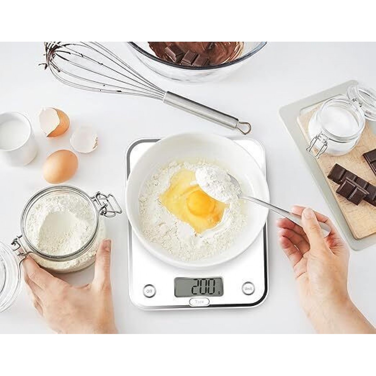 Moulinex BN5000 Optiss Ψηφιακή Ζυγαριά Κουζίνας 1gr/5kg Λευκή Moulinex BN5000 Optiss Ψηφιακή Ζυγαριά Κουζίνας 1gr/5kg Λευκή