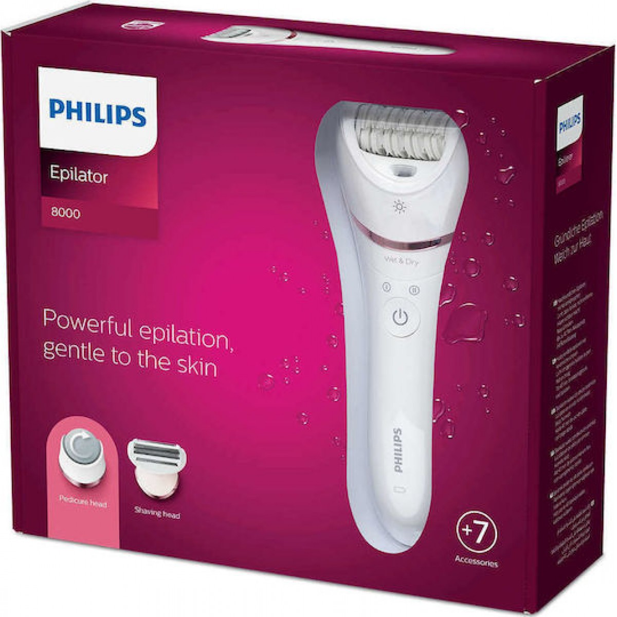 Philips Σετ Αποτρίχωσης Epilator για το Σώμα BRE730/10 Philips Σετ Αποτρίχωσης Epilator για το Σώμα BRE730/10