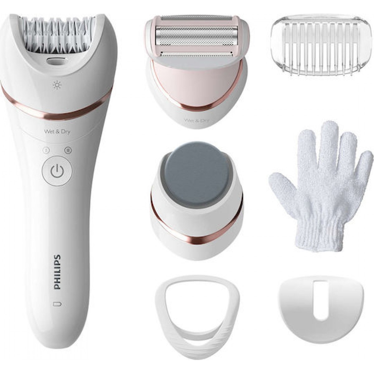 Philips Σετ Αποτρίχωσης Epilator για το Σώμα BRE730/10 Philips Σετ Αποτρίχωσης Epilator για το Σώμα BRE730/10