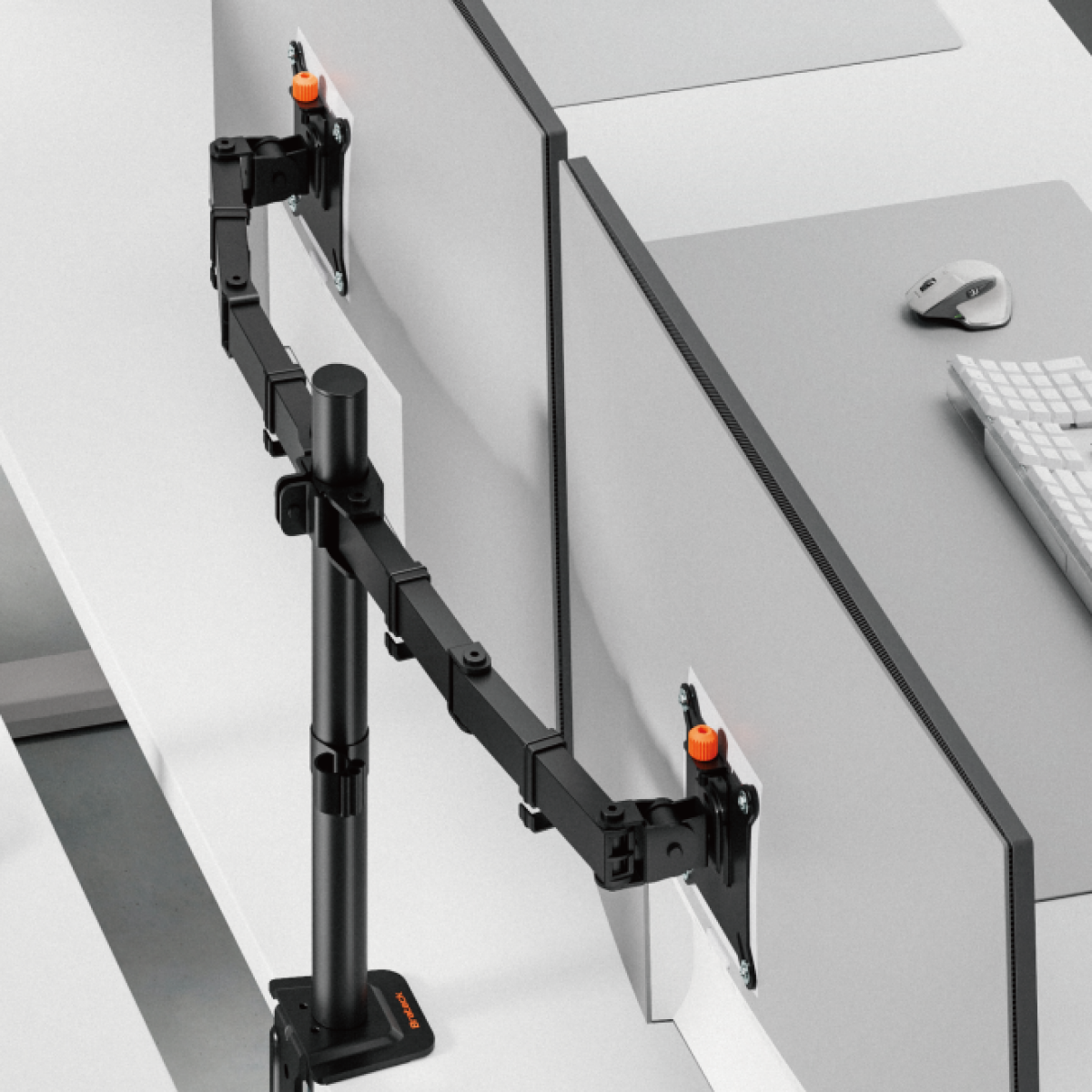 Brateck BT-AMA-B2 Βάση Γραφείου για 2  Οθόνες 17"-32" μέχρι 9kg ανά οθόνη