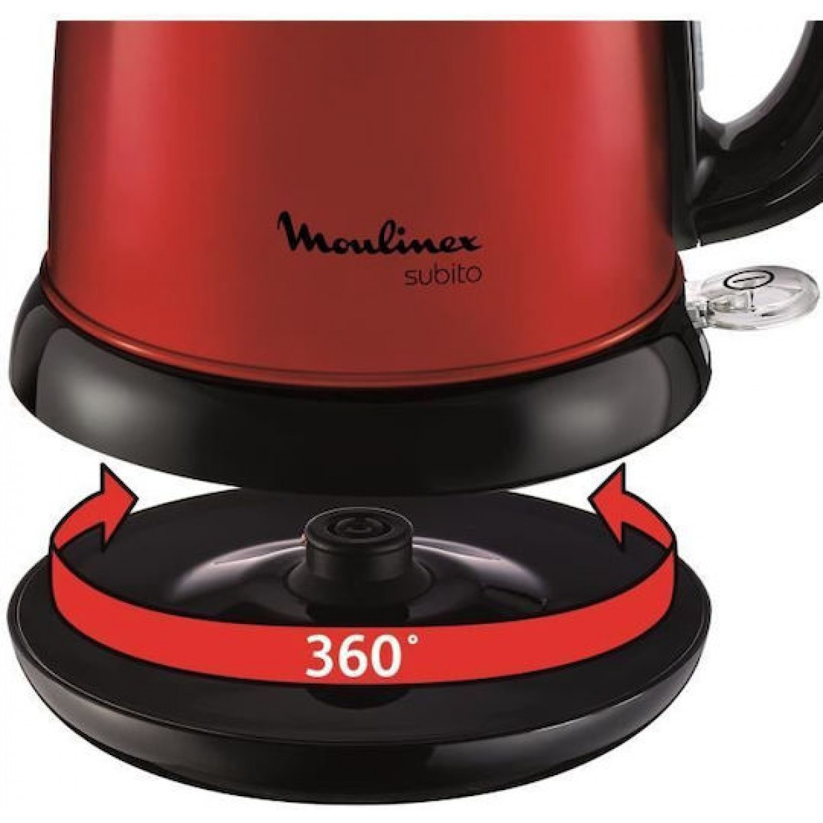 Moulinex Βραστήρας 1.7lt 2400W Κόκκινος BY540510 Moulinex Βραστήρας 1.7lt 2400W Κόκκινος BY540510