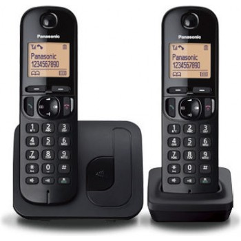 Panasonic KX-TGC252 Ασύρματο Τηλέφωνο Duo Μαύρο Ελληνικό Μενού