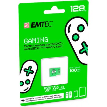 Emtec Gaming microSDXC 128GB Class 10 U3 V30 A1 UHS-I