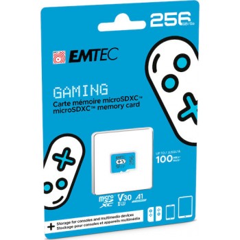 Emtec Gaming microSDXC 256GB Class 10 U3 V30 A1 UHS-I