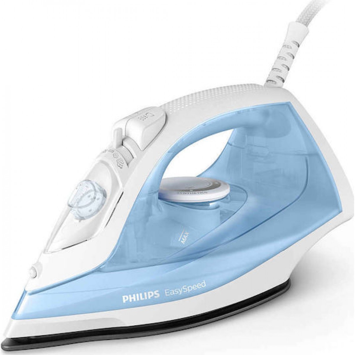 Philips Σίδερο Ατμού 2000W με Αντικολλητική Πλάκα και Συνεχόμενη Παροχή 25gr/min Blue/White GC1740/20