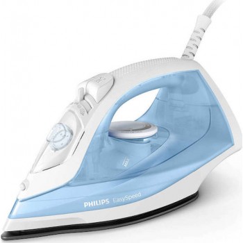 Philips Σίδερο Ατμού 2000W με Αντικολλητική Πλάκα και Συνεχόμενη Παροχή 25gr/min Blue/White GC1740/20