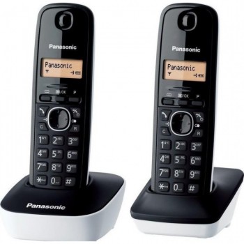 Panasonic KX-TG1612 Ασύρματο Τηλέφωνο Duo Μαύρο