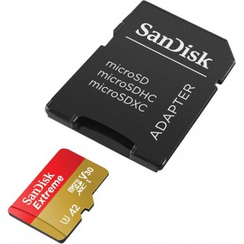 Sandisk Extreme Pro microSDXC 256GB U3 V30 A2 UHS-I με αντάπτορα SDSQXCD-256G-GN6MA