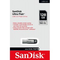 Sandisk Ultra Flair 128GB USB 3.0 Μαύρο Sandisk Ultra Flair 128GB USB 3.0 Μαύρο