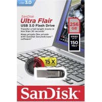 Sandisk Ultra Flair 256GB USB 3.0 Μαύρο Sandisk Ultra Flair 256GB USB 3.0 Μαύρο