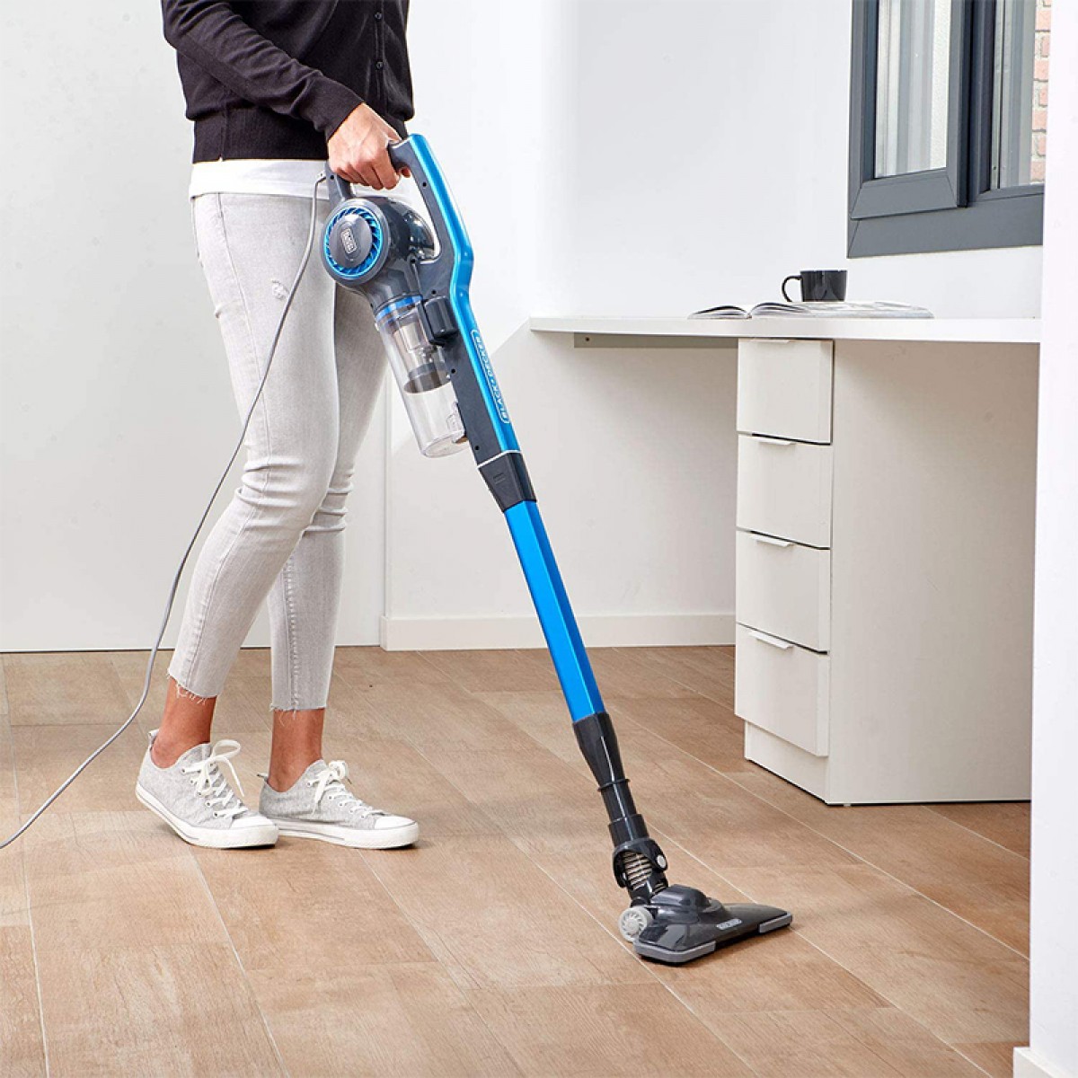Black & Decker BXVMS600E Ηλεκτρικό Σκουπάκι Χειρός & με Κοντάρι 600W