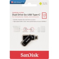Sandisk Ultra Dual Drive Go 128GB USB 3.1 Stick με σύνδεση USB-C & USB-A Μαύρο Sandisk Ultra Dual Drive Go 128GB USB 3.1 Stick με σύνδεση USB-C & USB-A Μαύρο