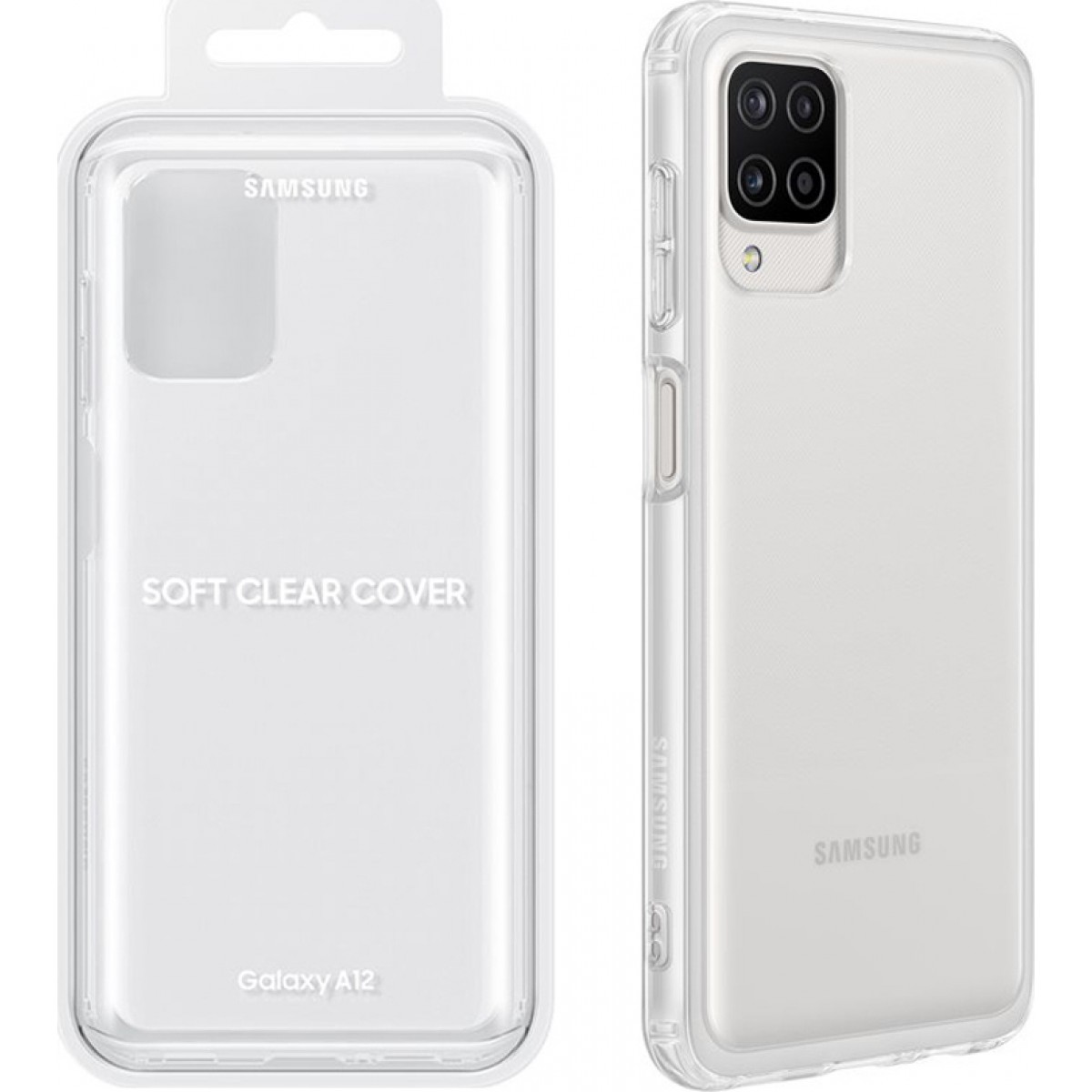 Samsung Clear Cover Back Cover Σιλικόνης Διάφανο (Galaxy A12)