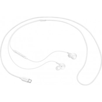 Samsung EO-IC100 In-ear Handsfree με Βύσμα USB-C Λευκό Original Retail