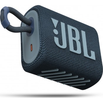 JBL Go 3 JBLGO3BLU Αδιάβροχο Ηχείο Bluetooth 4.2W με 5 ώρες Λειτουργίας Μπλε