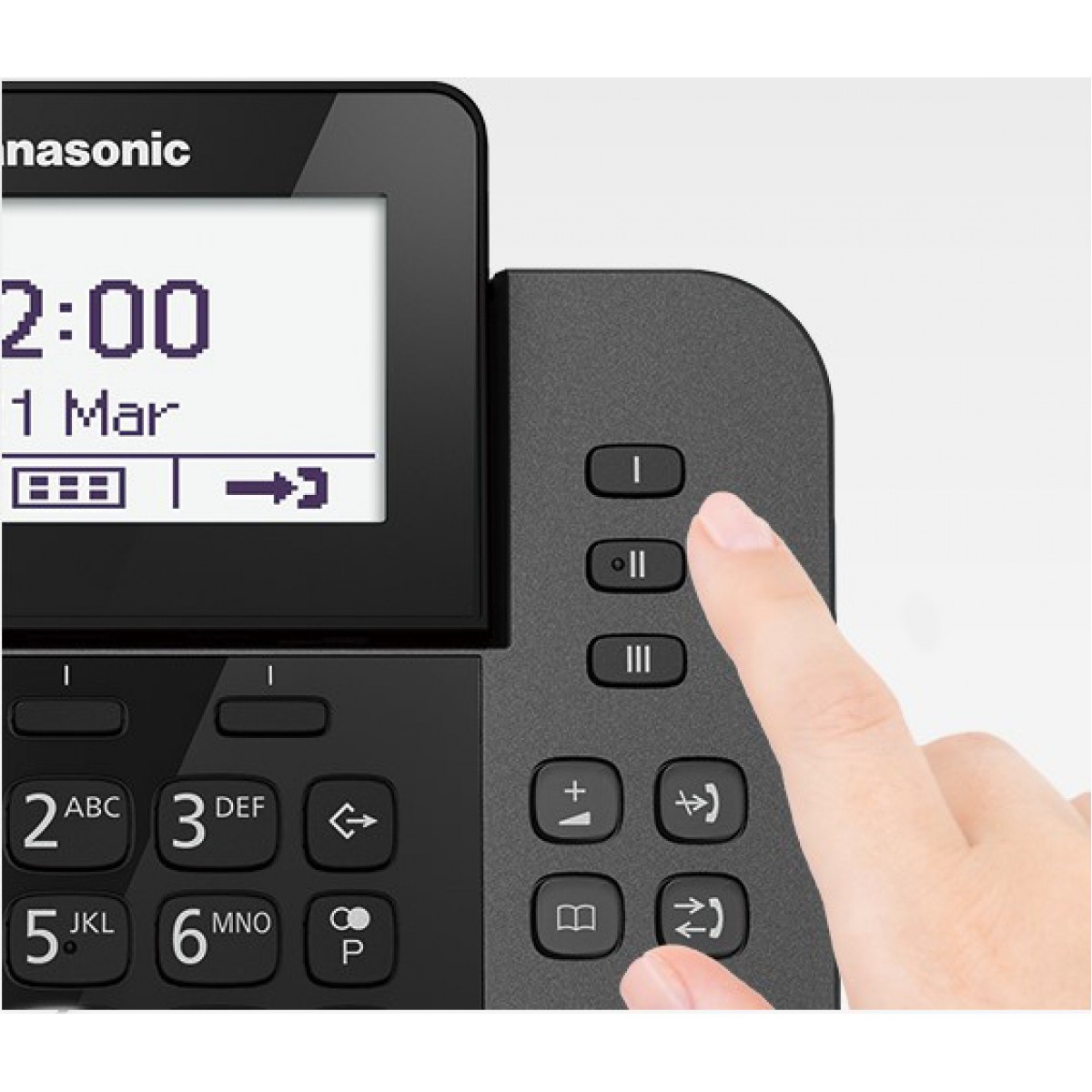 Panasonic KX-TGF310 Ασύρματο Τηλέφωνο Duo με Aνοιχτή Aκρόαση Μαύρο Panasonic KX-TGF310 Ασύρματο Τηλέφωνο Duo με Aνοιχτή Aκρόαση Μαύρο