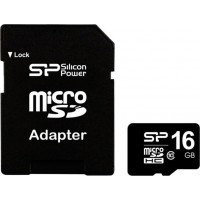 Silicon Power microSDHC 16GB Class 10 High Speed με αντάπτορα Silicon Power microSDHC 16GB Class 10 High Speed με αντάπτορα