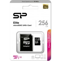 Silicon Power Elite microSDXC 256GB Class 10 U1 UHS-I με αντάπτορα Silicon Power Elite microSDXC 256GB Class 10 U1 UHS-I με αντάπτορα
