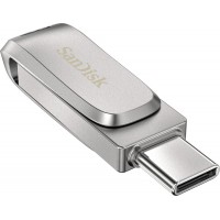 Sandisk Ultra Dual Drive Luxe 128GB USB 3.1 Stick με σύνδεση USB-C Ασημί Sandisk Ultra Dual Drive Luxe 128GB USB 3.1 Stick με σύνδεση USB-C Ασημί