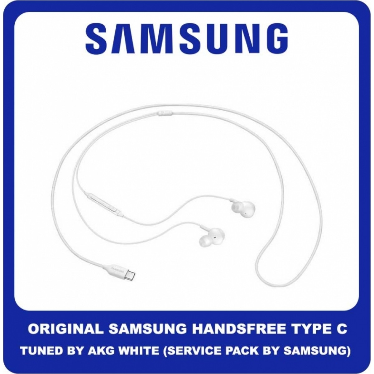 Samsung EO-IC100 Bulk In-ear Handsfree με Βύσμα USB-C Λευκό (Bulk)