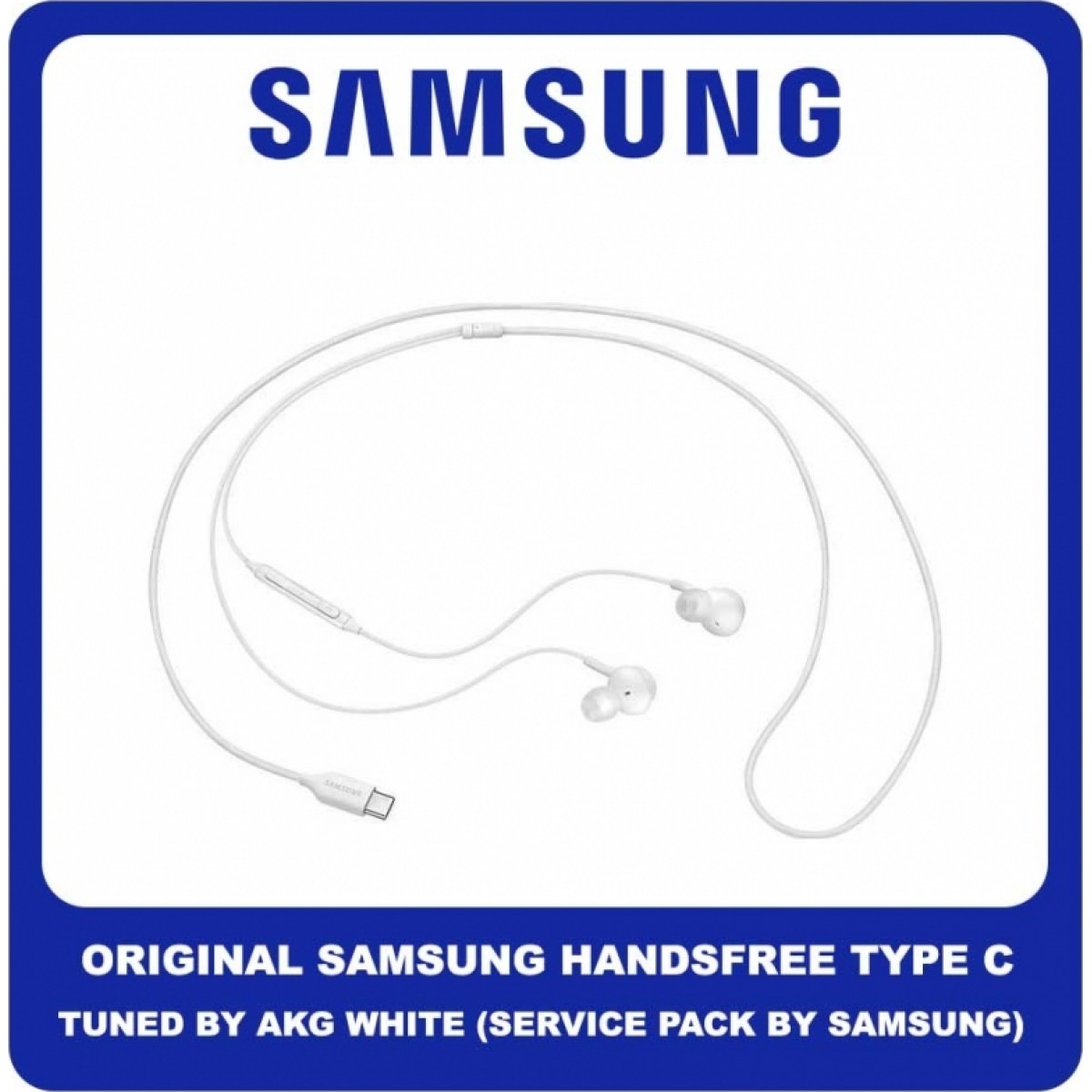 Samsung EO-IC100 Bulk In-ear Handsfree με Βύσμα USB-C Λευκό