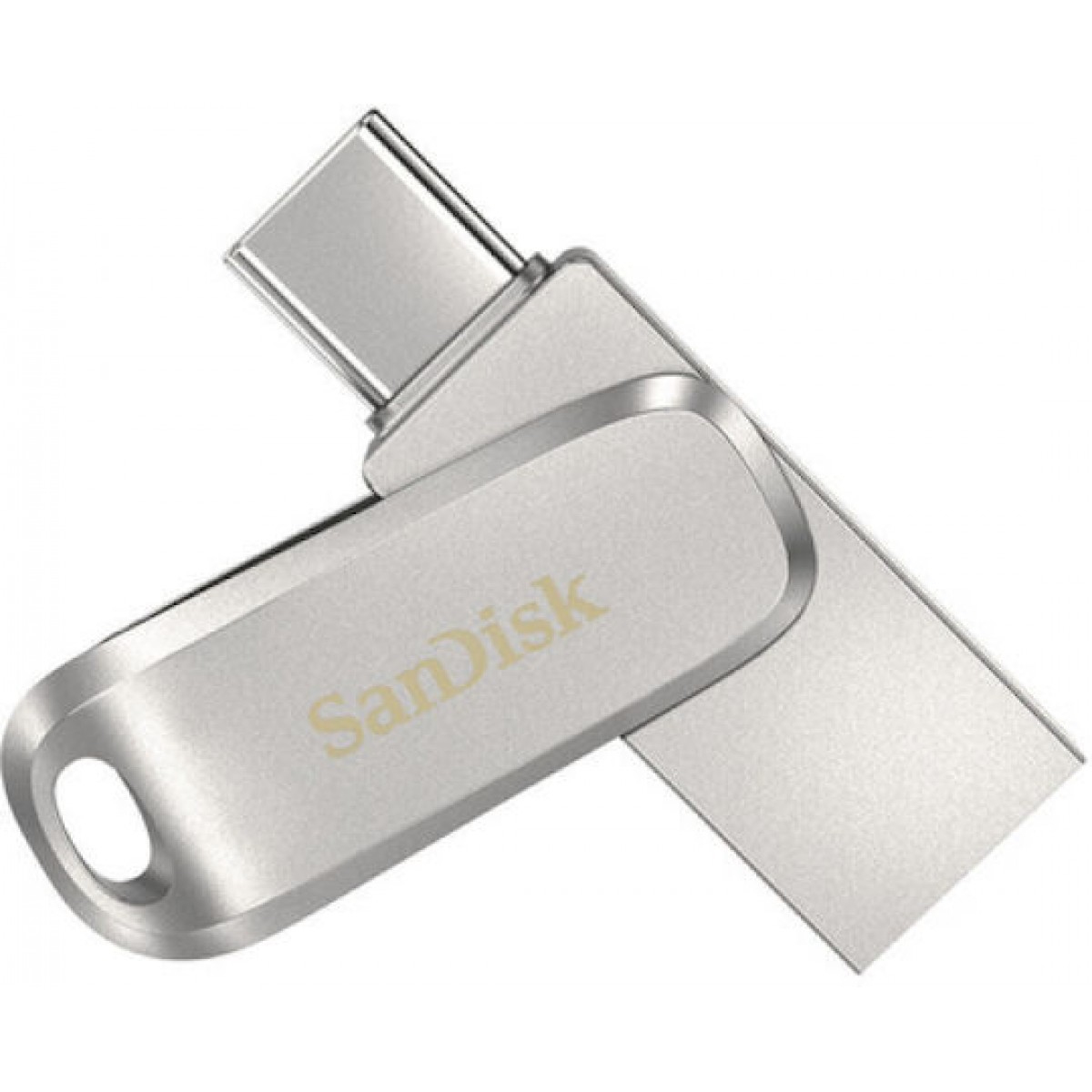 Sandisk Ultra Dual Drive Luxe 64GB USB 3.1 Stick με σύνδεση USB-C Ασημί SDDDC4-064G-G46 Sandisk Ultra Dual Drive Luxe 64GB USB 3.1 Stick με σύνδεση USB-C Ασημί SDDDC4-064G-G46