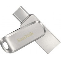 Sandisk Ultra Dual Drive Luxe 64GB USB 3.1 Stick με σύνδεση USB-C Ασημί SDDDC4-064G-G46 Sandisk Ultra Dual Drive Luxe 64GB USB 3.1 Stick με σύνδεση USB-C Ασημί SDDDC4-064G-G46
