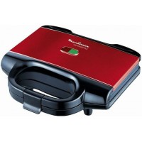 Moulinex Τοστιέρα για 2 Τοστ 650W Κόκκινη SM180811